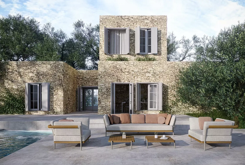 Кофейный столик для улицы Manutti Flows - фото-4 | interior market