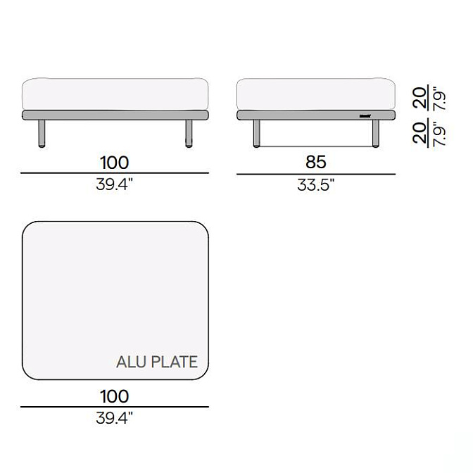 Пуф для улицы Manutti Nami - фото-2 | interior market