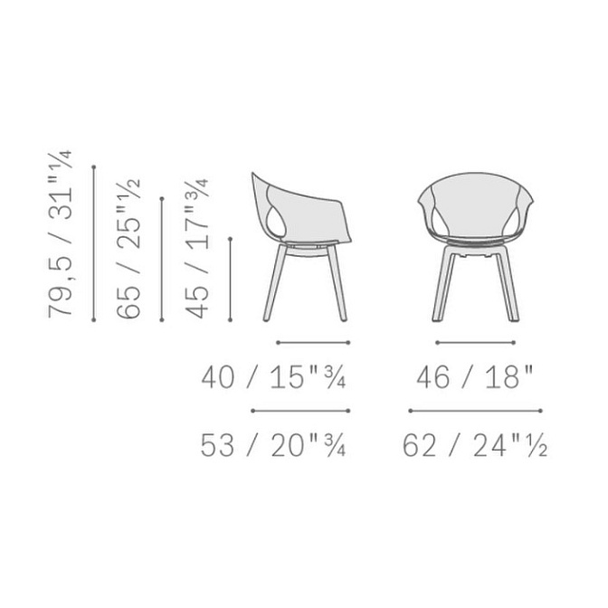 Обеденный стул Poltrona frau Ginger Ale - фото-3 | interior market