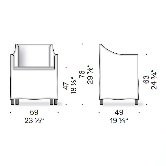 Кресло De Padova LADY POLLACK - фото-3 | interior market