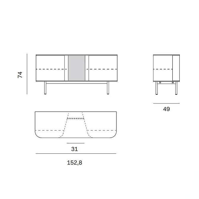 Комод Novamobili Fjord - фото-5 | interior market
