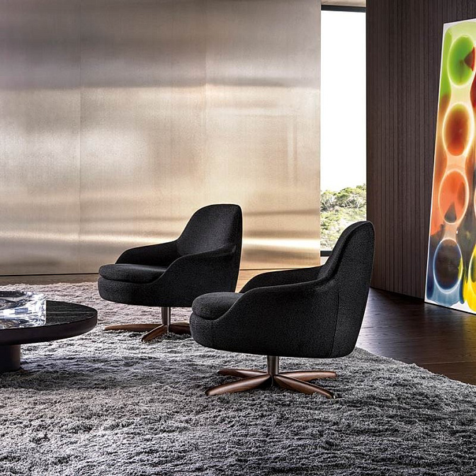 Кресло Minotti SENDAI SWIVEL ARMCHAIR - фото-2 | interior market