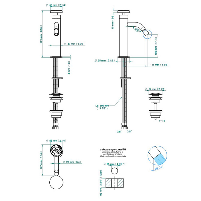Смеситель для биде THG Yoko Ice - фото-2 | interior market