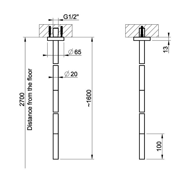 Излив Gessi 316 FLESSA - фото-3 | interior market