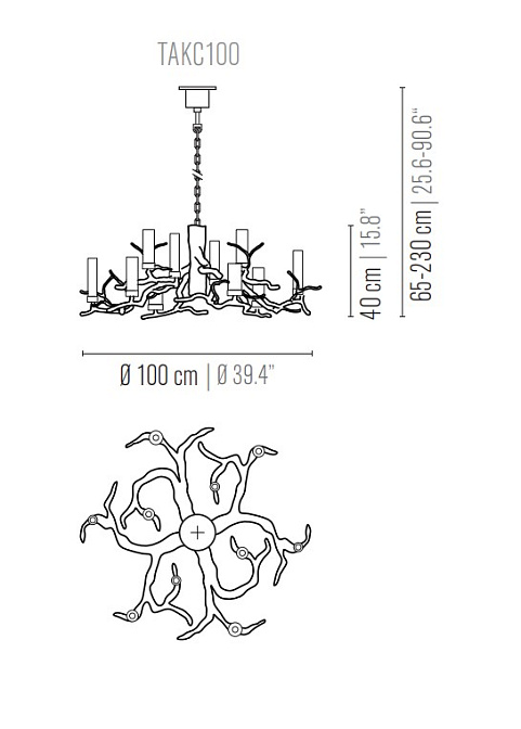 Потолочный светильник  Brand Van Egmond Takara Candles Chandelier Round - фото-3 | interior market
