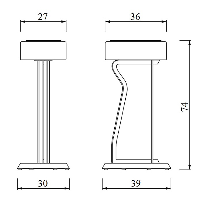 Барный стул Classicon Bar Stool No. 2 - фото-2 | interior market