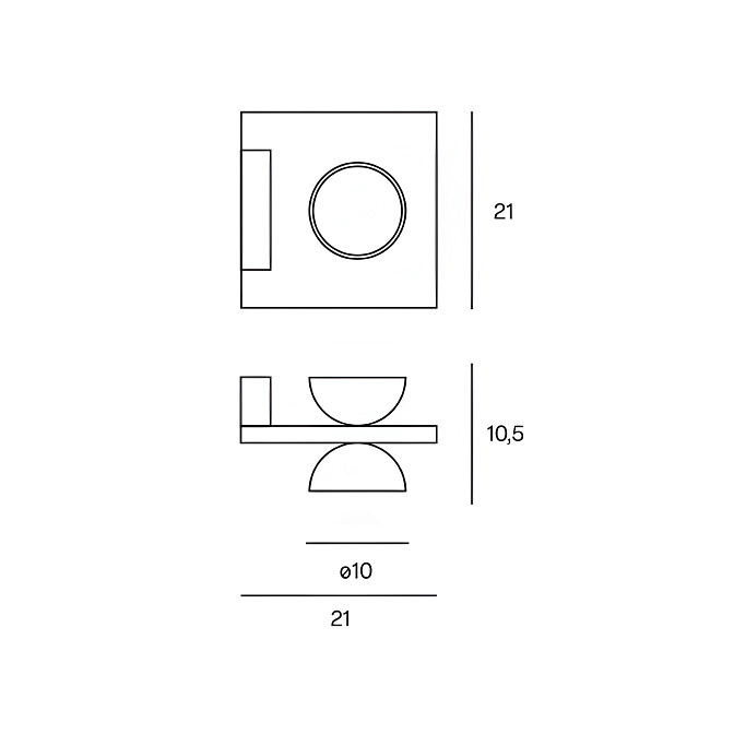 Бра Lumen Center Outline - фото-3 | interior market