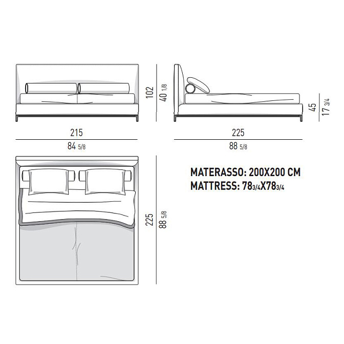 Кровать Minotti Andersen Bed - фото-3 | interior market