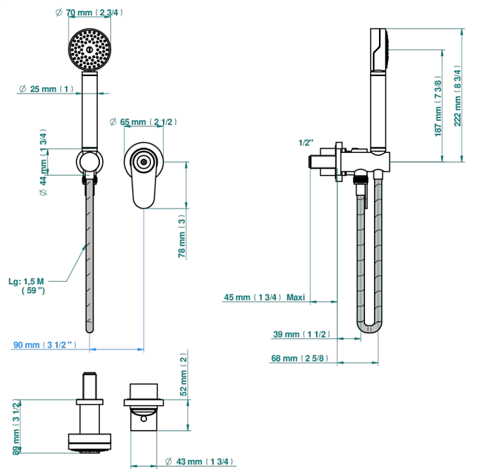 Встраиваемый смеситель THG ZOOM.12 - фото-3 | interior market