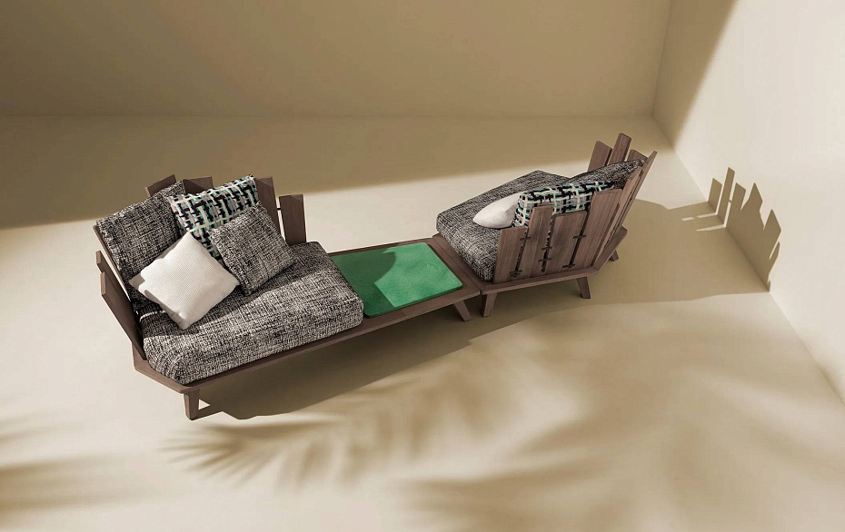 Кресло для улицы с журнальным столиком Ethimo Rafael - фото-4 | interior market