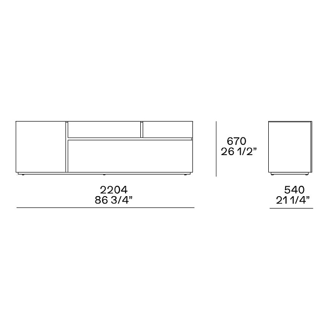 Буфет Poliform Free - фото-2 | interior market