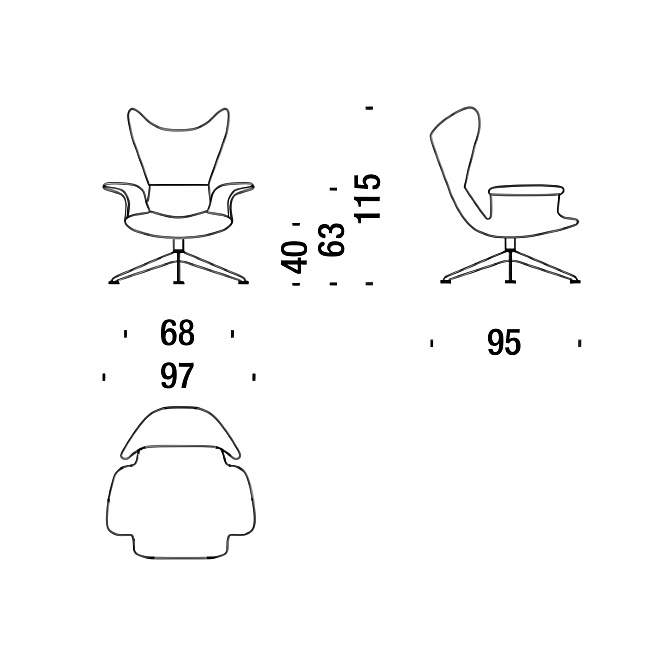 Кресло Moroso Longwave - фото-3 | interior market