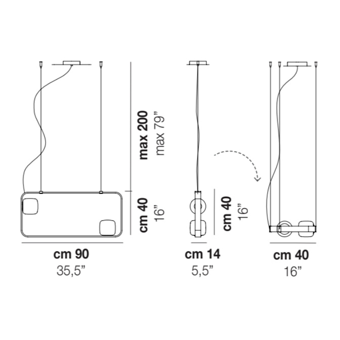 Потолочный светильник  Vistosi Groove - фото-3 | interior market