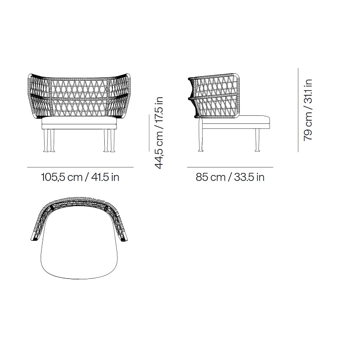 Кресло для улицы Point1920 Curio - фото-4 | interior market