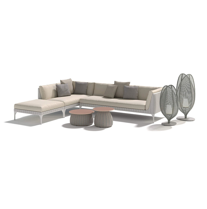 Пуф для улицы Dedon MBRACE ALU - фото-2 | interior market