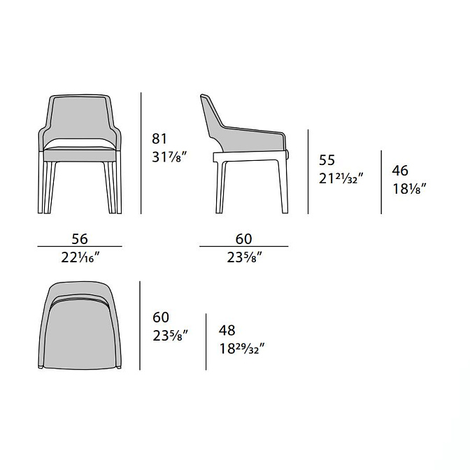 Стул обеденный Turri Domus - фото-7 | interior market