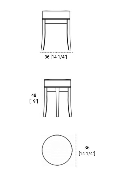Табурет Morelato Biedermeier - фото-3 | interior market