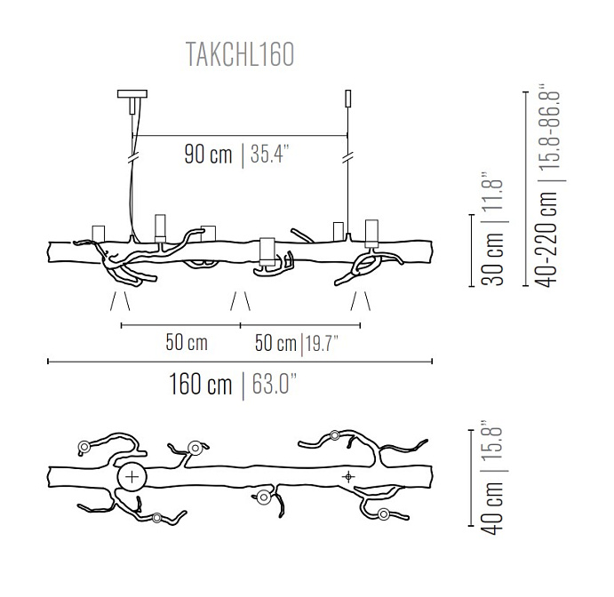 Потолочный светильник  Brand Van Egmond Takara Candles Hanging Lamp Long - фото-4 | interior market