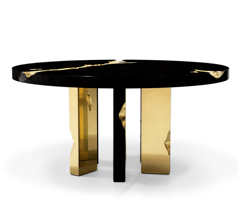 Обеденный стол Boca do Lobo Empire Round Black Dining Table - фото-2 | interior market