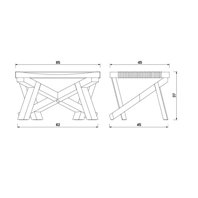 Табурет Classicon Volkshaus - фото-2 | interior market