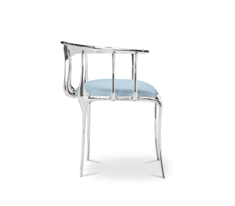 Обеденный стул Boca do Lobo Nº 11 Silver Chair - фото-5 | interior market