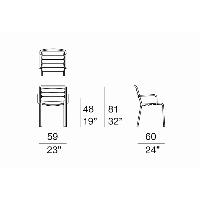 Стул для улицы Paola lenti Elba - фото-4 | interior market