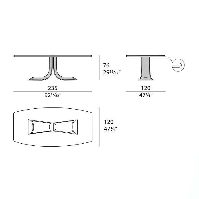 Стол обеденный Turri Soul - фото-4 | interior market