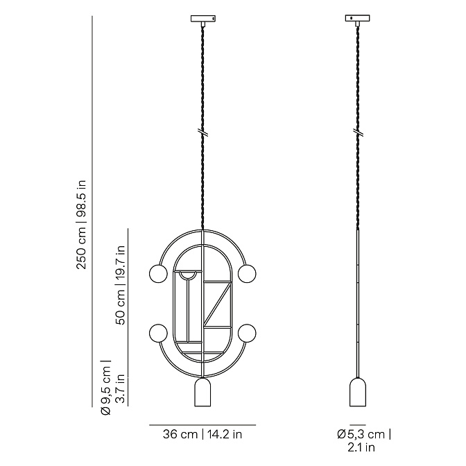 Потолочный светильник NOMON Wooden Dots - фото-2 | interior market
