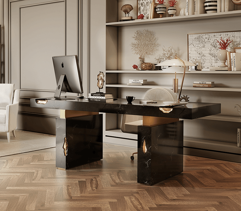 Стол Boca do Lobo Empire Nero Marquina Desk - фото-6 | interior market