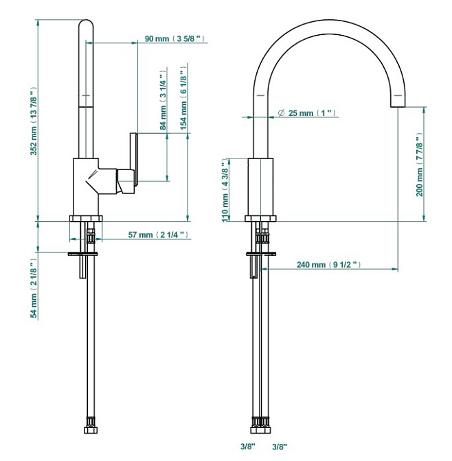 Смеситель для кухни THG Les Ondes - фото-2 | interior market