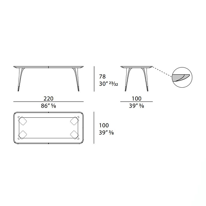 Стол обеденный Turri Melting Light - фото-5 | interior market