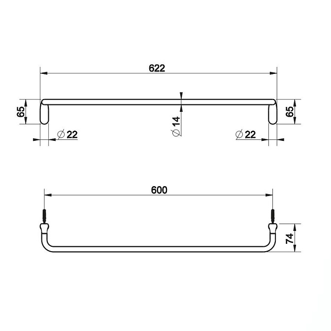 Держатель для полотенец Gessi GOCCIA - фото-2 | interior market