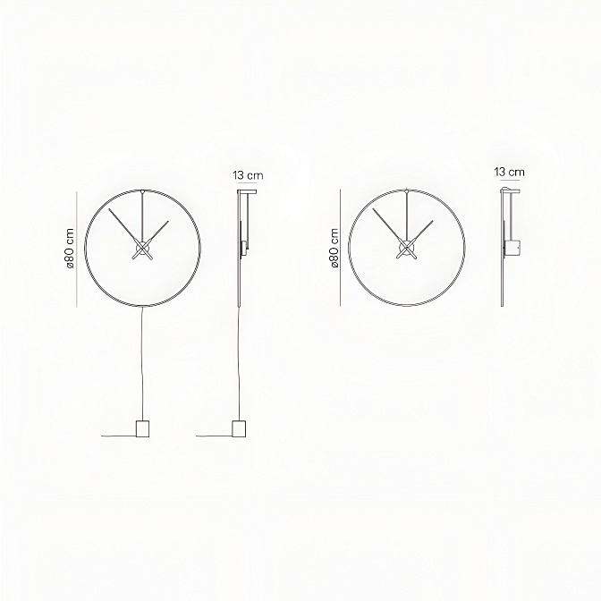 Часы настенные Ombra Premium NOMON - фото-5 | interior market