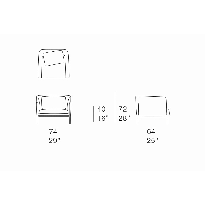 Кресло Paola lenti Elsie - фото-3 | interior market