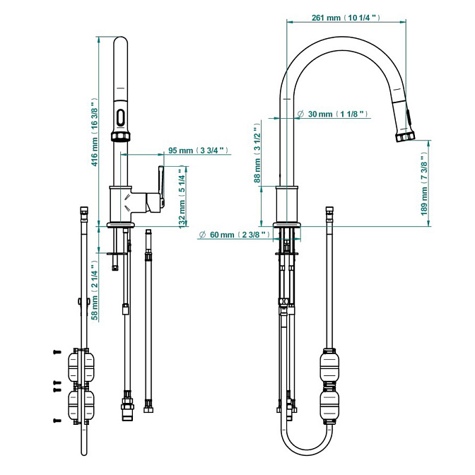 Смеситель для кухни THG  - фото-2 | interior market