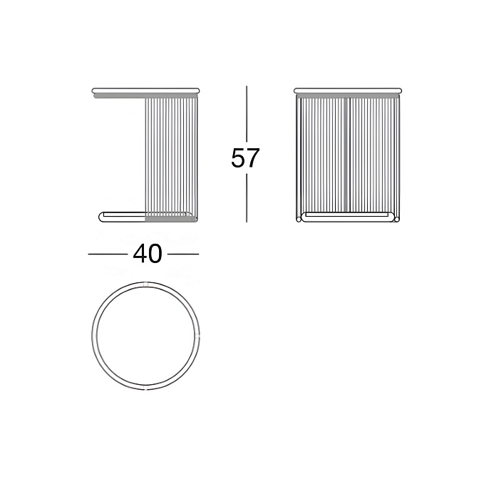 Стол для улицы Longhi Myles - фото-4 | interior market