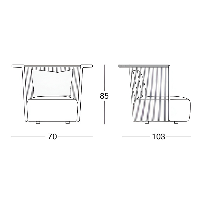 Кресло для улицы Longhi Zephyr - фото-4 | interior market
