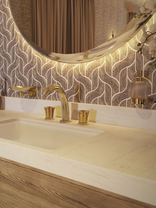 Смеситель для раковины THG MILLE NUITS-CLEAR CRYSTAL - фото-4 | interior market