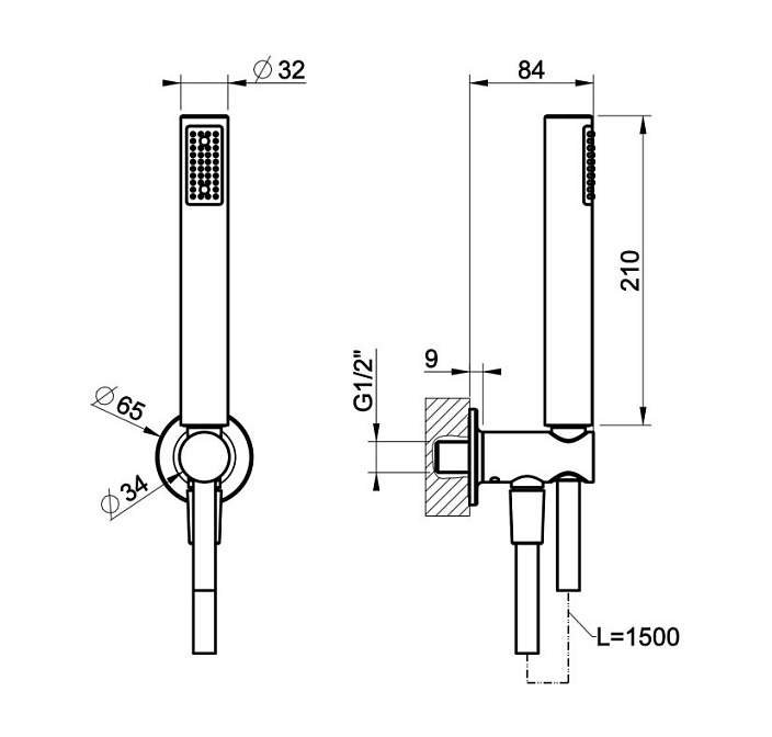 Душевой гарнитур Gessi INCISO - фото-5 | interior market