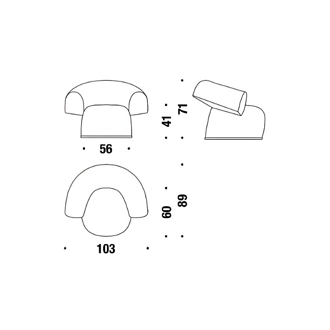 Кресло Moroso Ruff - фото-5 | interior market