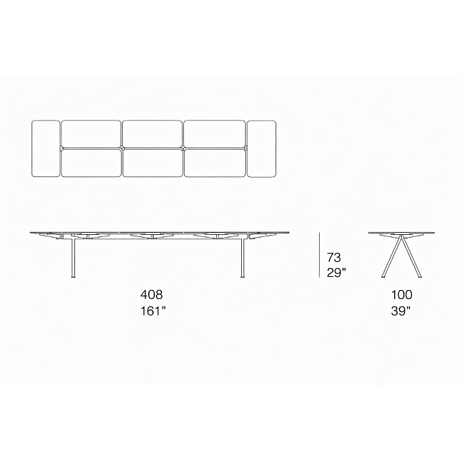 Обеденный стол Paola lenti Altopiano - фото-7 | interior market