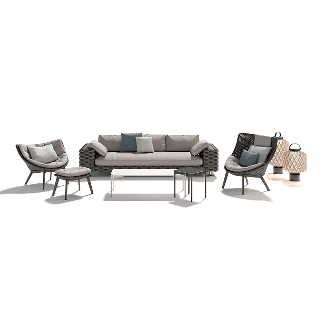 Пуф для улицы Dedon MBRACE ALU - фото-2 | interior market
