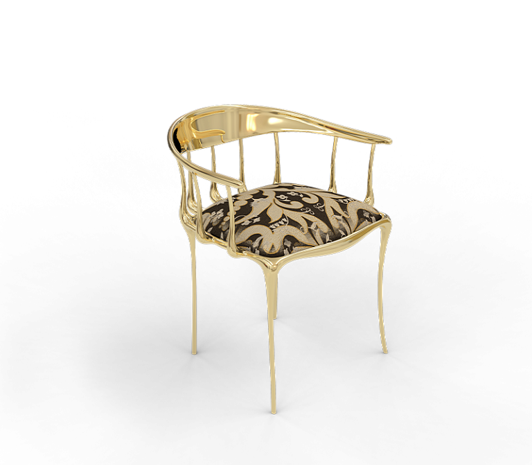 Обеденный стул Boca do Lobo Nº11 Semiramide Nero Chair - фото-2 | interior market