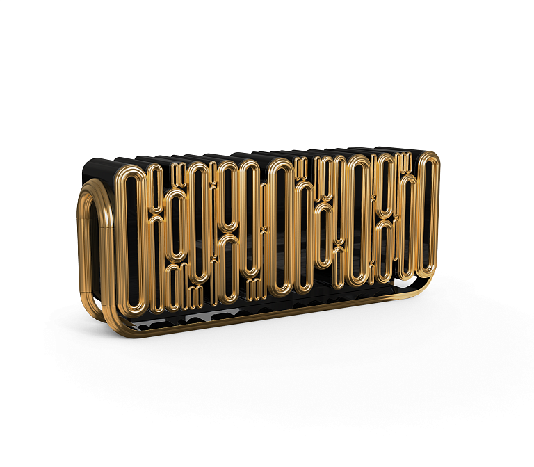 Комод Boca do Lobo Oblong Gold Sideboard - фото-2 | interior market