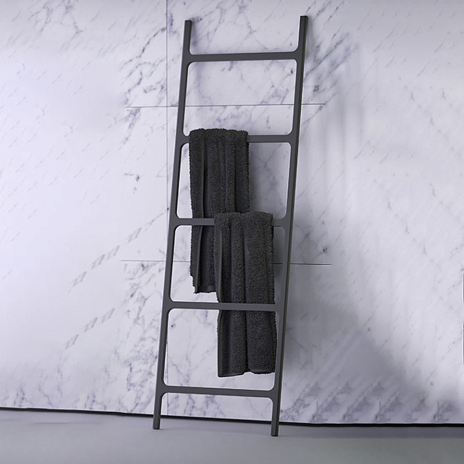 Knief K.Stone 0600-200-03 Аксессуар лесенка без полочек 60x2x183Hсм, черная матовая - фото-1 | interior market