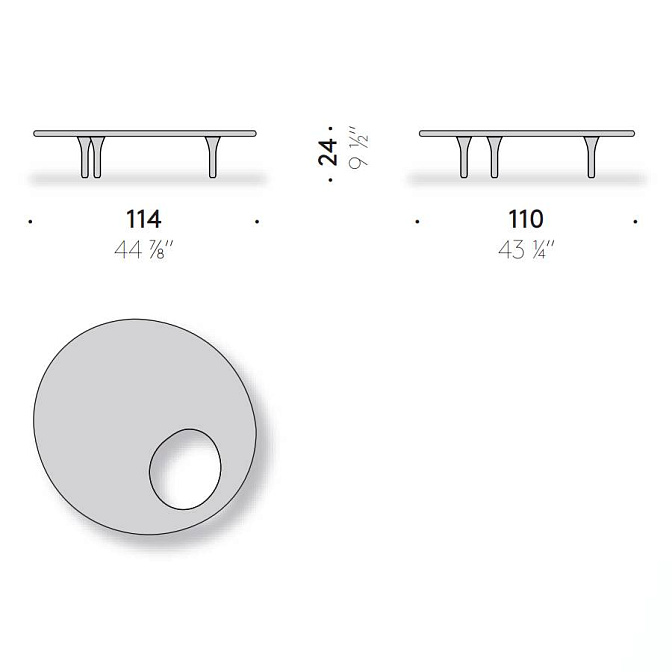 Журнальный столик для улицы De Padova Honorè - фото-3 | interior market