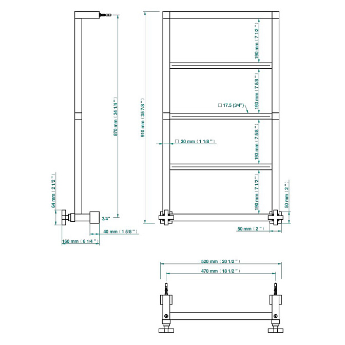 Полотенцесушитель THG Beluga - фото-2 | interior market
