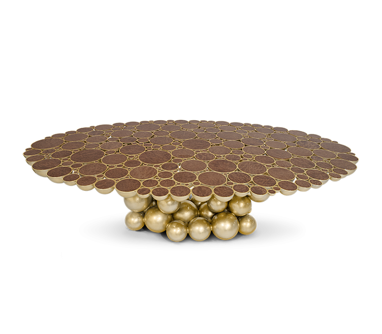 Обеденный стол Boca do Lobo Newton Gold Walnut Dining Table - фото-5 | interior market