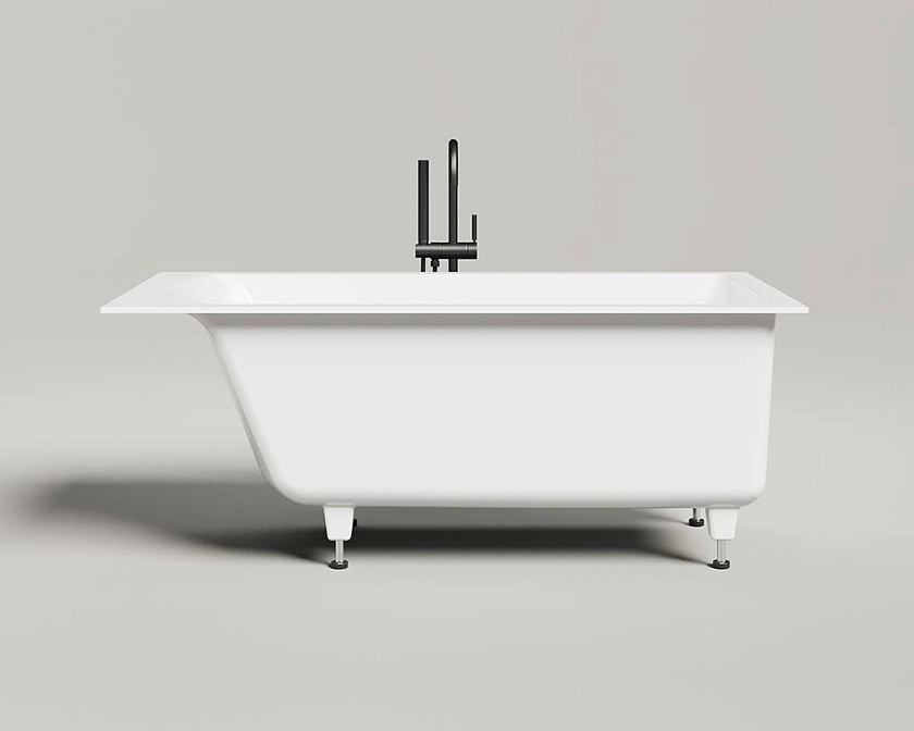 Встраиваемая ванна глянцевая SALINI CASCATA KIT 150x70 - фото-3 | interior market