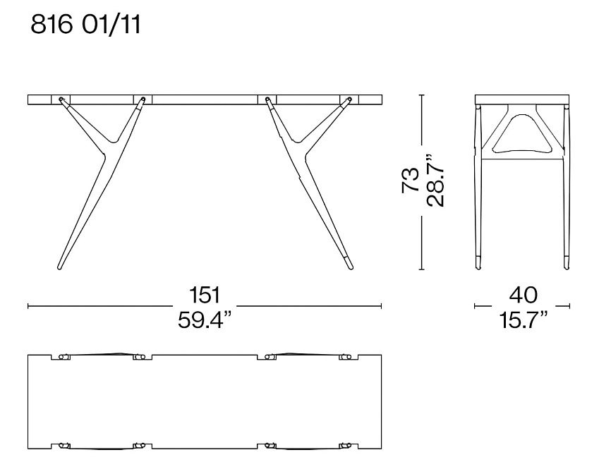 Консоль  Cassina PA' 1947 - фото-2 | interior market